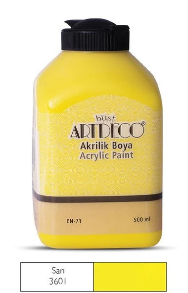 Artdeco Akrilik Boya 500 ml. 3601 SARI ürün görseli 1
