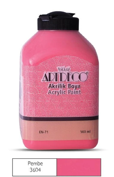 Artdeco Akrilik Boya 500 ml. 3604 PEMBE ürün görseli 1