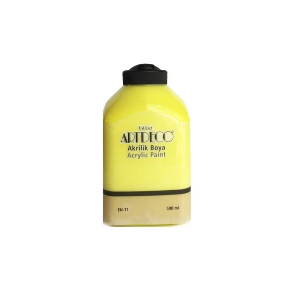 Artdeco Akrilik Boya 500 ml. 3627 LİMON SARI ürün görseli 1
