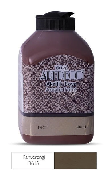 Artdeco Akrilik Boya 500 ml. 3615 KAHVERENGİ ürün görseli 1