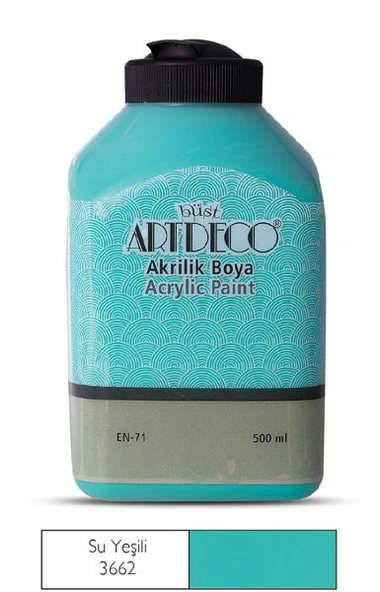 Artdeco Akrilik Boya 500 ml. 3662 SU YEŞİLİ ürün görseli 1