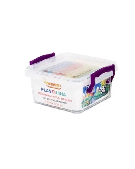 Jovi Plastilina 4 Renk Kurumayan Oyun Hamuru ürün görseli 1