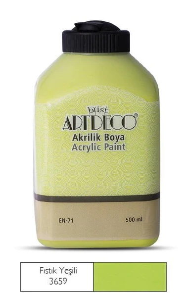 Artdeco Akrilik Boya 500 ml. 3659 FISTIK YEŞİLİ ürün görseli 1