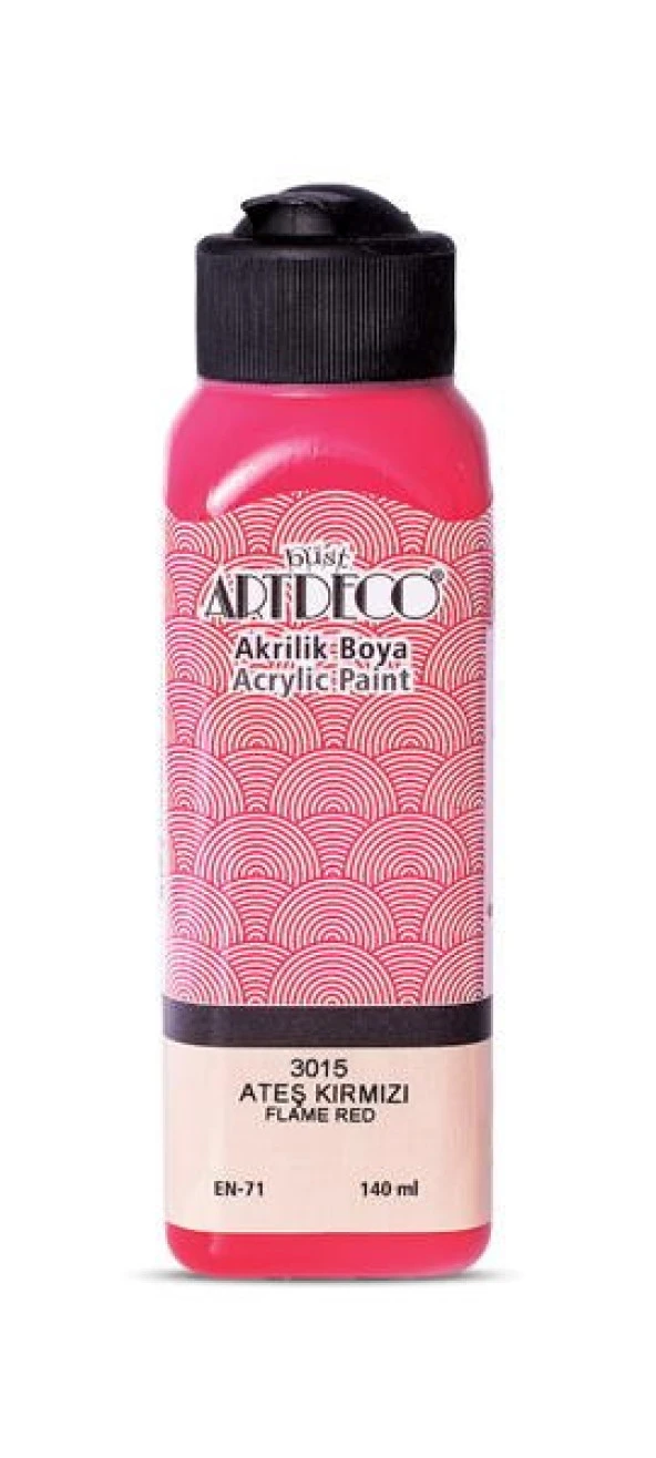 Artdeco Akrilik Boya 140 ml. 3015 ATEŞ KIRMIZI ürün görseli 1