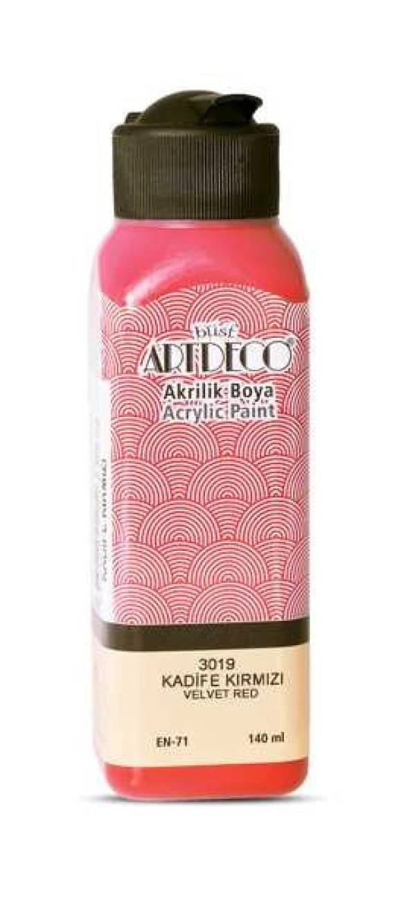 Artdeco Akrilik Boya 140 ml. 3019 KADİFE KIRMIZI ürün görseli 1