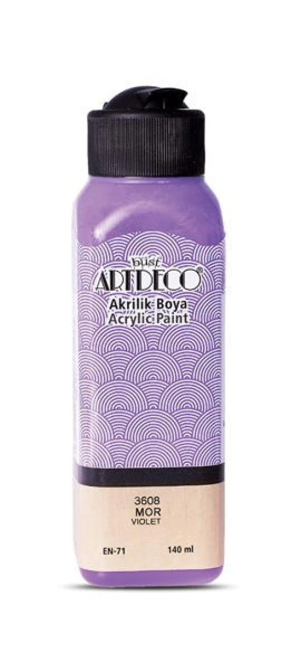Artdeco Akrilik Boya 140 ml. 3608 MOR ürün görseli 1