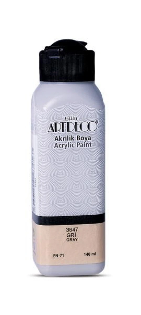 Artdeco Akrilik Boya 140 ml. 3647 GRİ ürün görseli 1