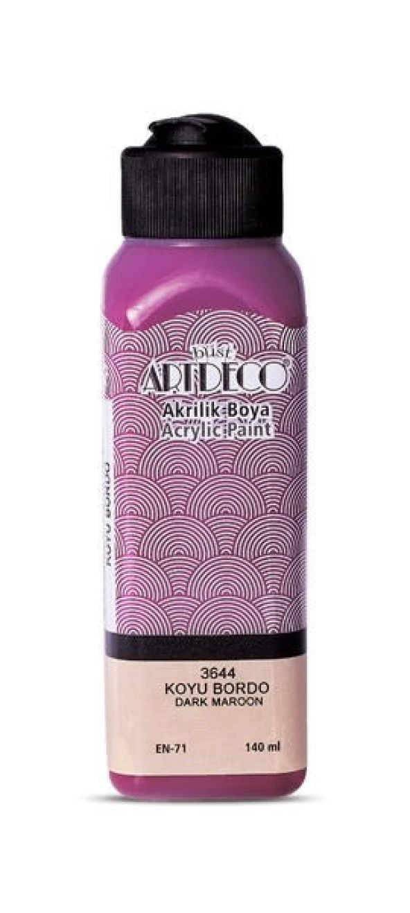 Artdeco Akrilik Boya 140 ml. 3644 KOYU BORDO ürün görseli 1