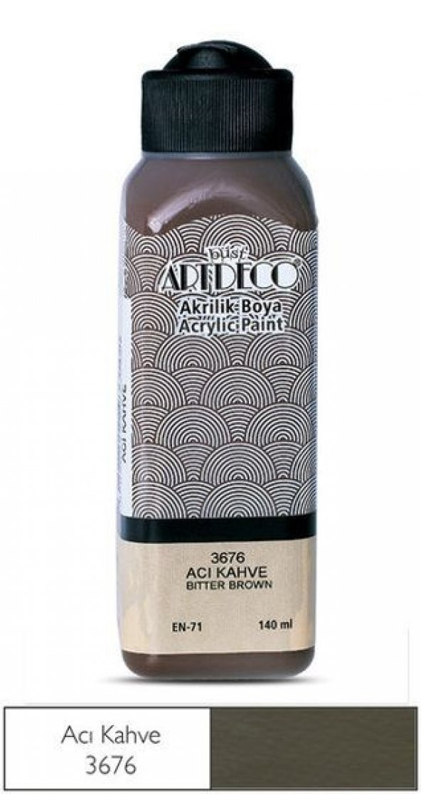 Artdeco Akrilik Boya 140 ml. 3676 ACI KAHVE ürün görseli 1