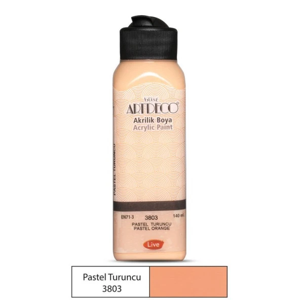 Artdeco Akrilik Boya 140 ml. 3803 Pastel Turuncu ürün görseli 1
