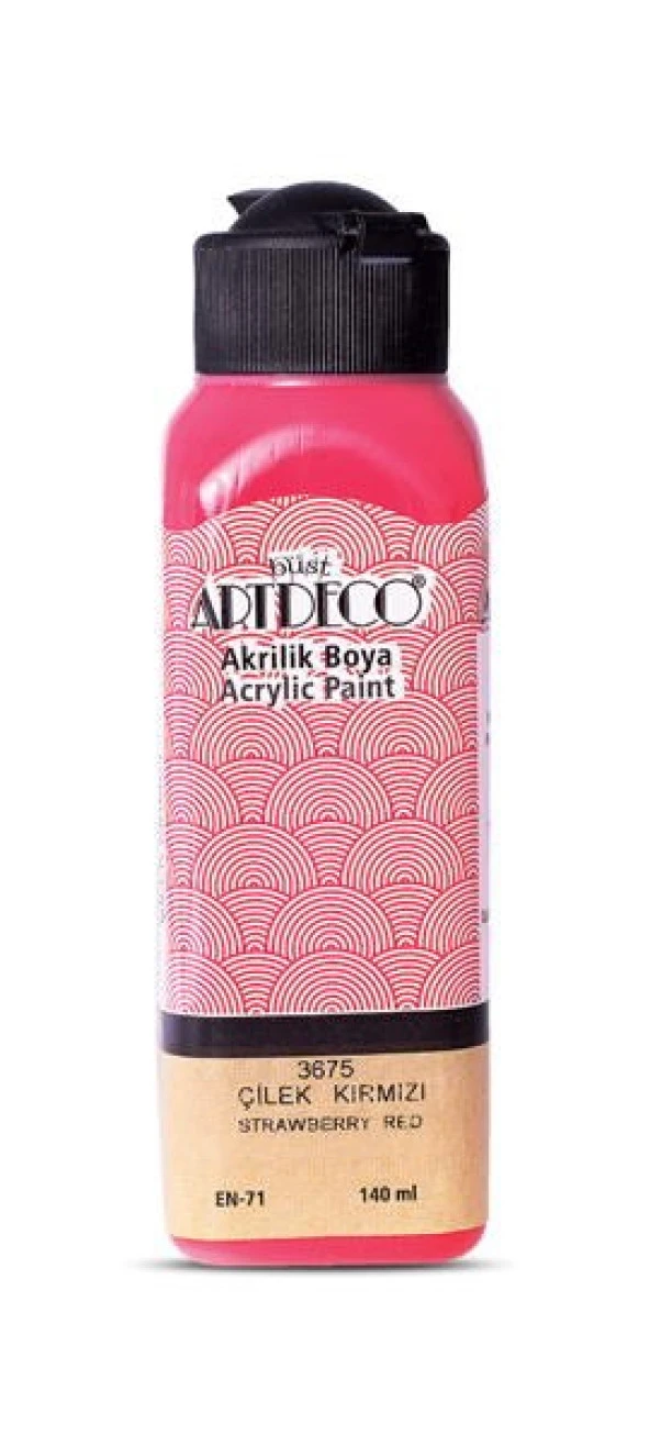 Artdeco Akrilik Boya 140 ml. 3675 ÇİLEK KIRMIZI ürün görseli 1