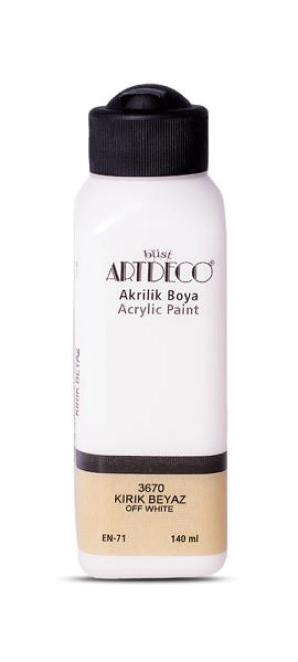 Artdeco Akrilik Boya 140 ml. 3670 KIRIK BEYAZ ürün görseli 1