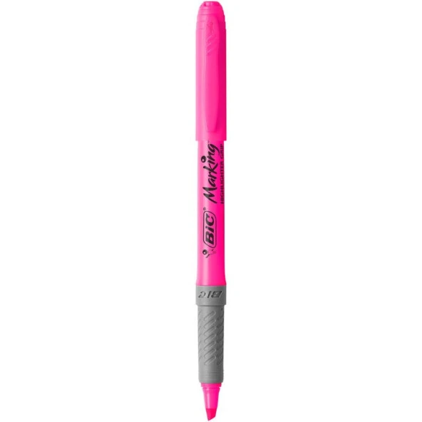 Bic Marking Highlighter Grip Fosforlu Kalem Pembe ürün görseli 1