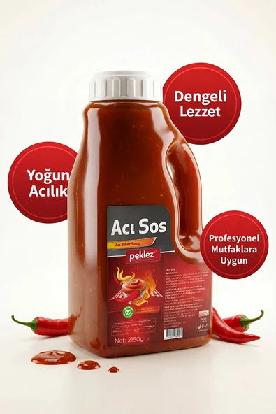 Acı Sos 2,15 kg - Profesyonel Mutfaklar için Hazır Acı Sos ürün görseli 1
