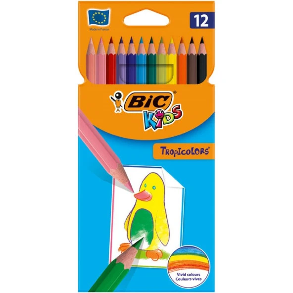 Bic Kids Tropicolor Kuru Boya Kalemi 12 Renk ürün görseli 1