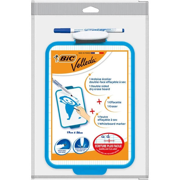 Bic Velleda 1218 Mini Beyaz Tahta + Kalem + Silgi ürün görseli 1