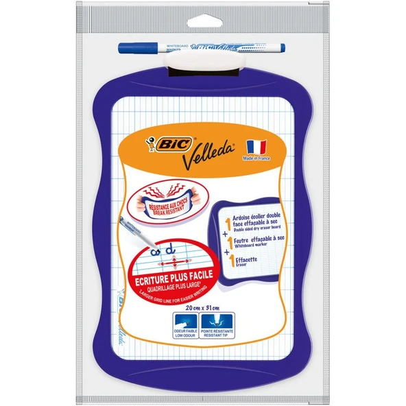 Bic Velleda 1721 Mini Beyaz Tahta + Kalem + Silgi ürün görseli 1