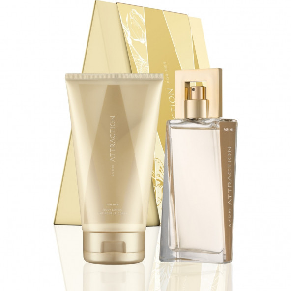 Avon Attraction Kadın 50ML Edp + Vücut Losyonlu Parfüm Seti ürün görseli 1