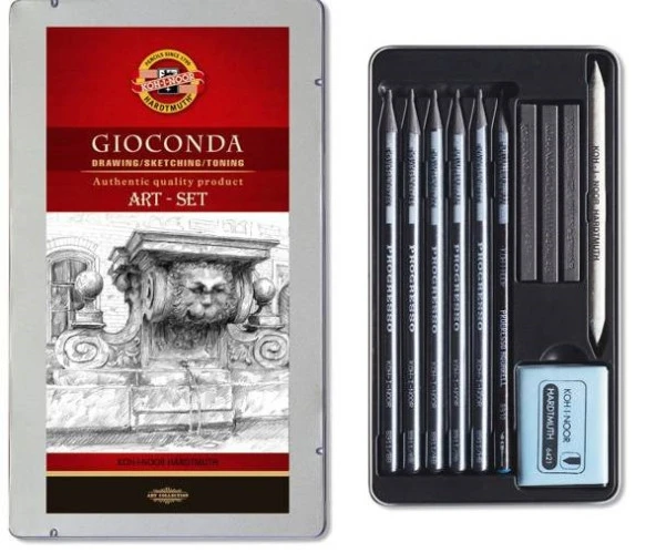 Koh-i Noor Gioconda Art Set 11 Parça Grafit Resim Seti Metal Kutu ürün görseli 1