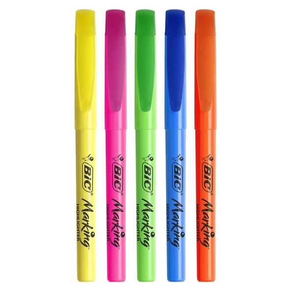 Bic Marking Highlighter Fosforlu İşaretleme Kalemi 5 Renk ürün görseli 1
