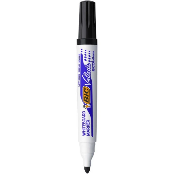 Bic Velleda 1701 Beyaz Tahta Kalemi Siyah ürün görseli 1