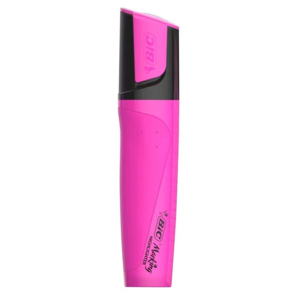 Bic Marking Highlighter Flat Fosforlu Kalem Pembe ürün görseli 1