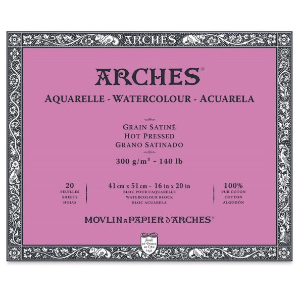 Arches Suluboya Blok Rough Natural White 300 gr 41x51 cm 20 Sayfa ürün görseli 1