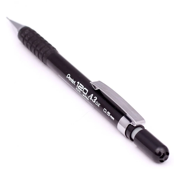 Pentel 120 A3dx 0.5 Mekanik Kurşun Kalem SİYAH ürün görseli 1
