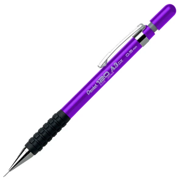 Pentel 120 A3dx 0.5 Mekanik Kurşun Kalem Mor A315-V ürün görseli 1