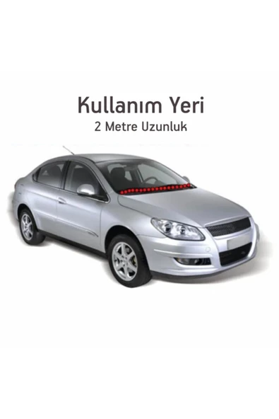Ön Cam Dış Panel Mühür Fitili / Ön Kaput Su Engelleyici Fitil 2 Metre Siyah Renk ürün görseli 1