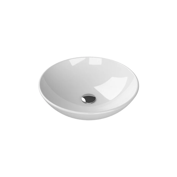 Turkuaz Cerastyle Zero Tezgâh Üstü Batarya Deliksiz Beyaz Lavabo 46x46 Cm 71600 ürün görseli 1