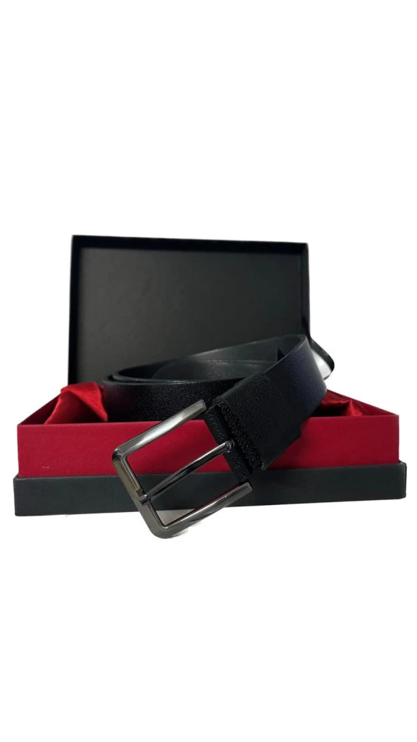 Fossil Siyah Rengi Hakiki Düz Deri Spor 4 cm Erkek Kemeri-125 ürün görseli 1