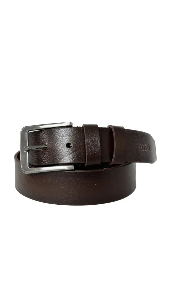Fossil Kahverengi Hakiki Düz Deri Spor 4 cm Erkek Kemeri-130 ürün görseli 1