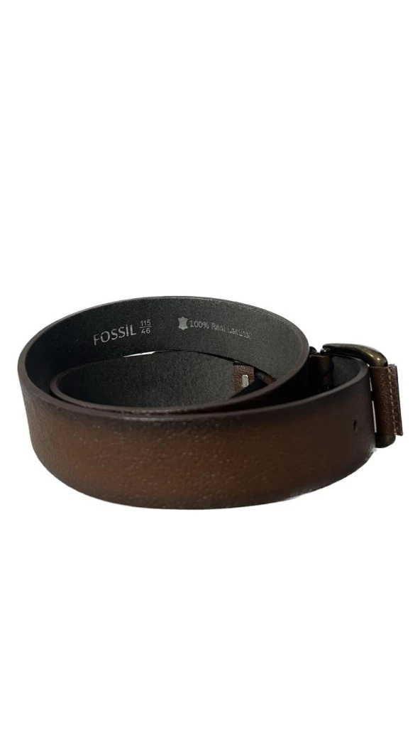 Fossil Tasado Kahverengi Hakiki Düz Deri Spor 4 cm Erkek Kemeri-115 ürün görseli 1