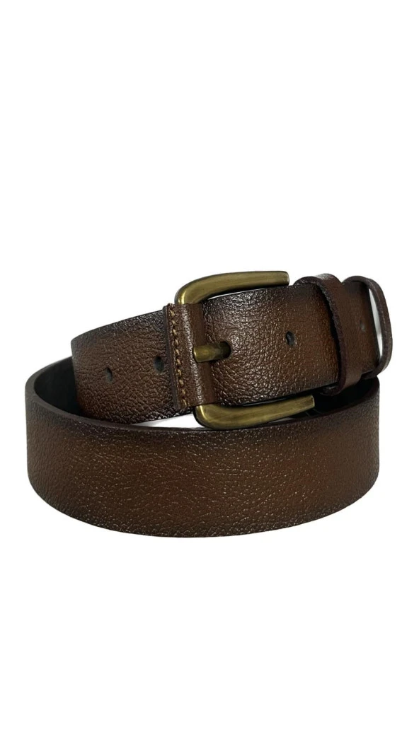 Fossil Tasado Kahverengi Hakiki Düz Deri Spor 4 cm Erkek Kemeri-125 ürün görseli 1
