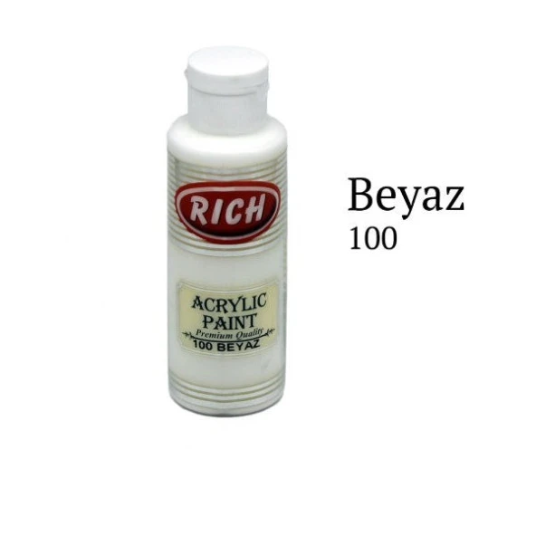 Rich Master Akrilik Boya 120 cc. 100 Beyaz ürün görseli 1
