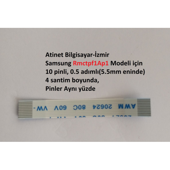 Samsung Rmctpf1ap1 ve  Rmctpf2ap1 modelleri Smart Akıllı Tv Kumanda Flex Kablo 10-0.5-4a ürün görseli 1