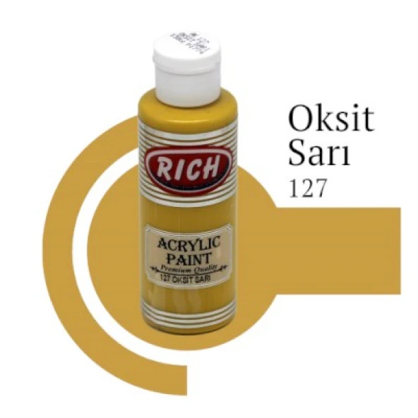 Rich Master Akrilik Boya 120 cc. 127 Oksit Sarı ürün görseli 1