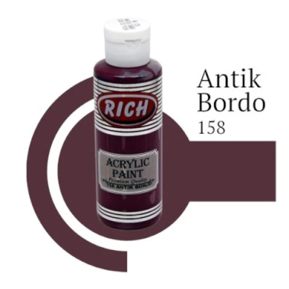 Rich Master Akrilik Boya 120 cc. 158 Antik Bordo ürün görseli 1