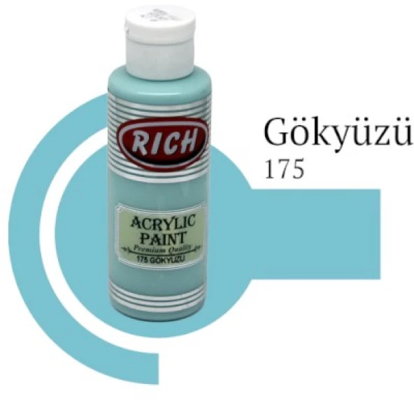 Rich Master Akrilik Boya 120 cc. 175 Gökyüzü ürün görseli 1