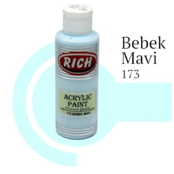 Rich Master Akrilik Boya 120 cc. 173 Bebek Mavi ürün görseli 1