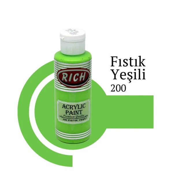 Rich Master Akrilik Boya 120 cc. 200 Fıstık Yeşili ürün görseli 1