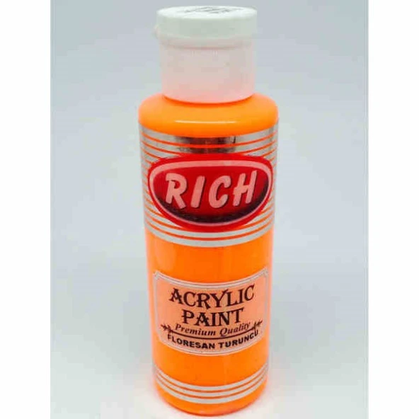 Rich Master Akrilik Boya 120 cc. FLORESAN TURUNCU ürün görseli 1
