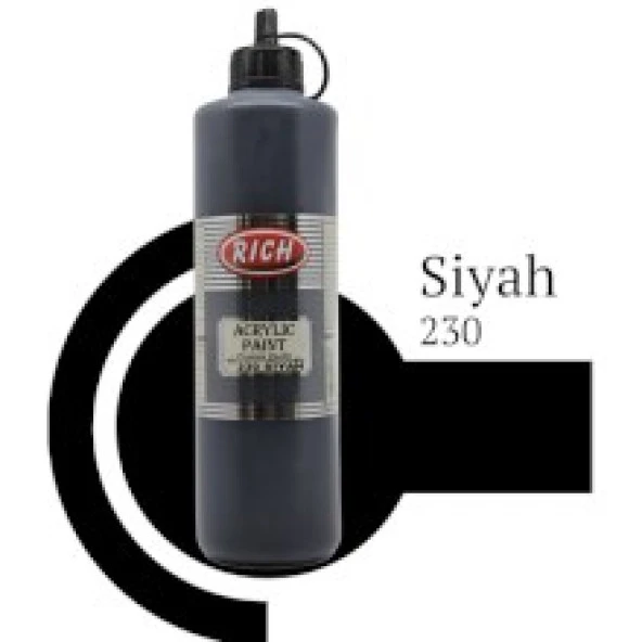 Rich Master Akrilik Boya 500 cc. 230 SİYAH ürün görseli 1
