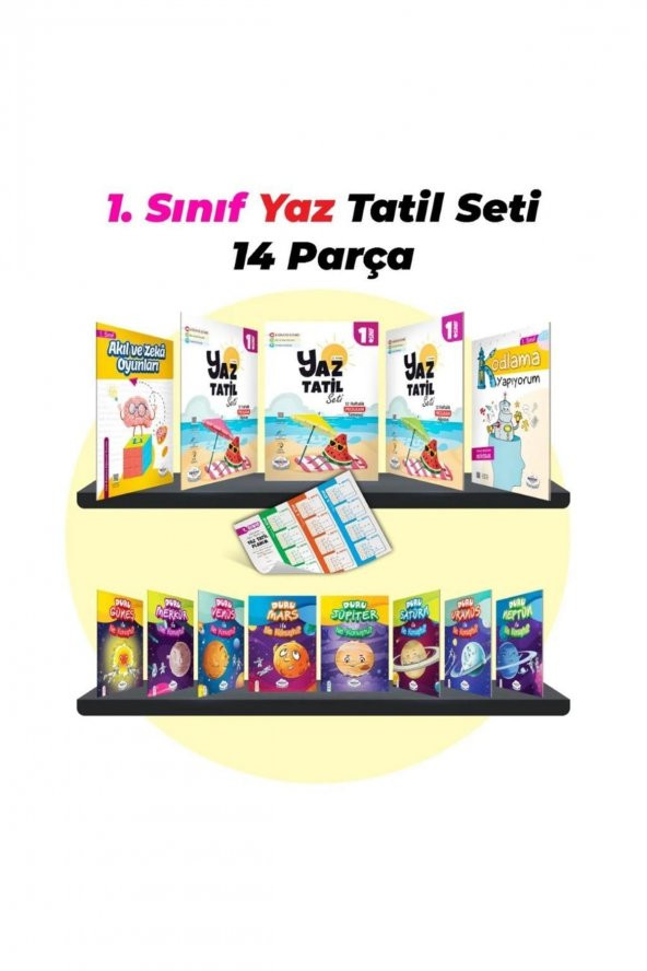 Öğretmenevde Yayınları 1. Sınıf Yaz Tatil Seti 2023 Yeni Baskı 14 Parça ürün görseli 1