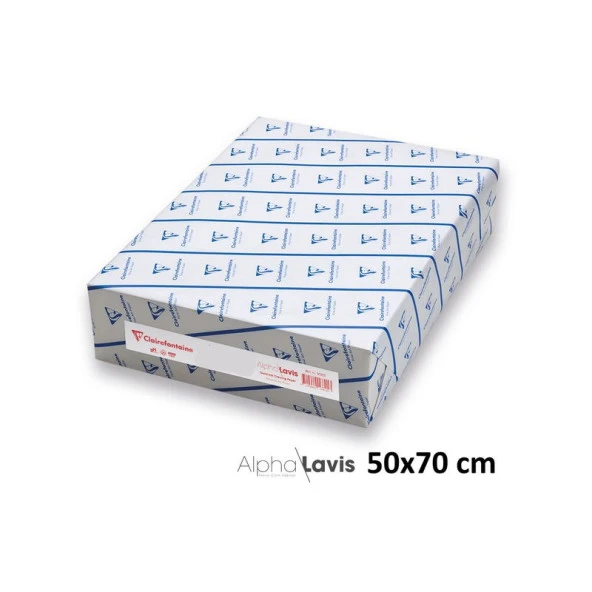 Clairefontaine Alpha Lavis Teknik Çizim Kağıdı 200 gr 50x70 cm 125li Paket ürün görseli 1