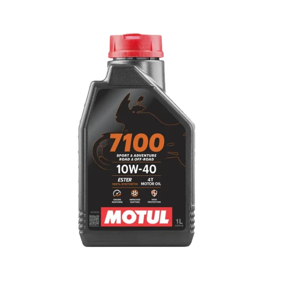 Motul 7100 10W-40 Yeni Nesil Motosiklet Yağı 1 LT. ürün görseli 1