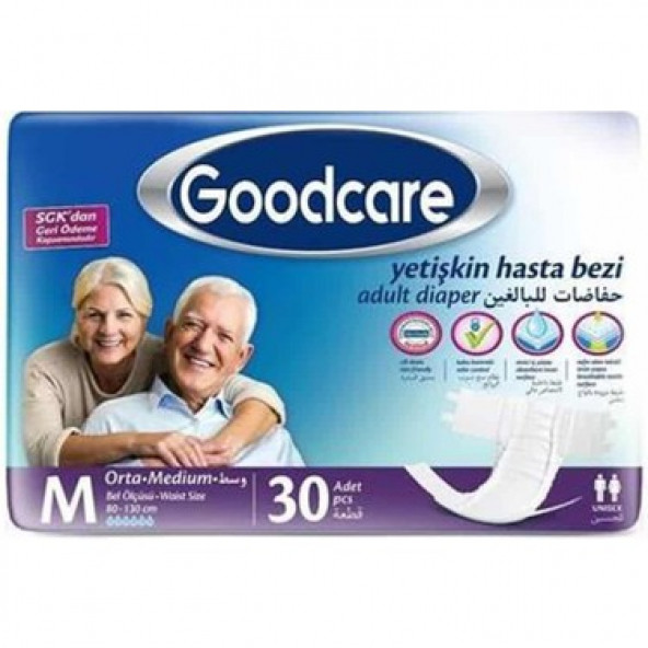 GoodCare Medium Belbantlı Hasta Bezi 30 Adet ürün görseli 1