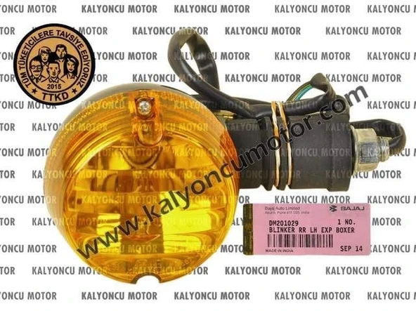 BAJAJ BOXER 150 SOL ARKA SİNYAL ürün görseli 1
