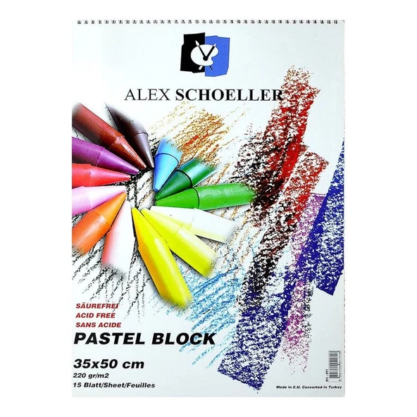 Alex Schoeller Artist Pastel Fon Blok 220 gr. 35x50 cm. 15 Sayfa ürün görseli 1